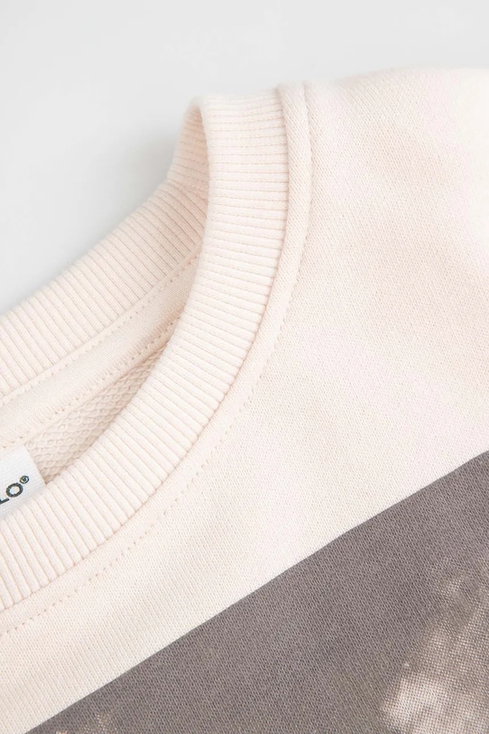 Dziewczynka Coccodrillo komplet dresowy dziecięcy bawełniany WC6117404XXG beżowy