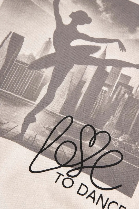 Coccodrillo komplet dresowy dziecięcy bawełniany beżowy WC6117404XXG