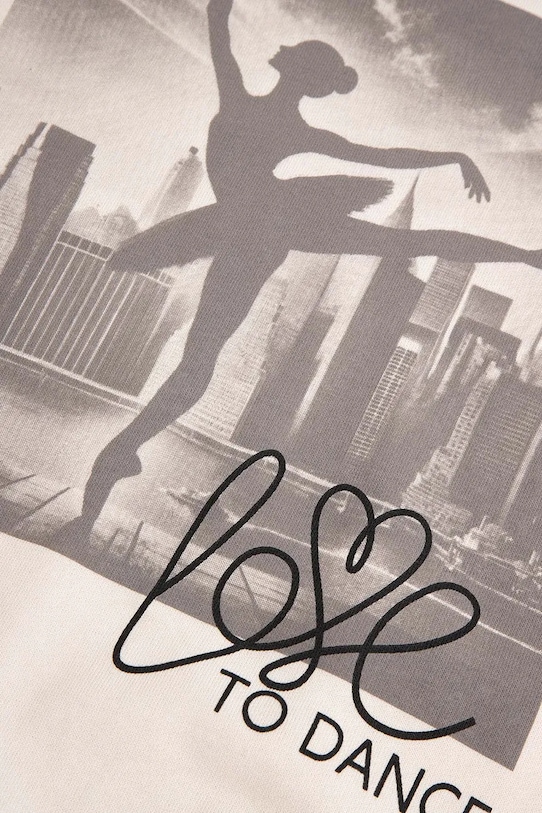 Coccodrillo komplet dresowy dziecięcy bawełniany beżowy WC6117404XXG