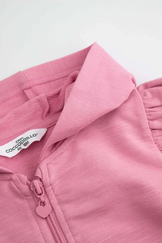 Djevojčice Coccodrillo komplet trenirka za bebe od pamuka WC6117407XXG roza