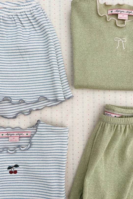 Konges Sløjd комплект за деца от памук ROLI SET OCS зелен KS105531.PPY2