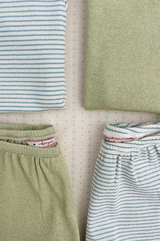 Konges Sløjd комплект за деца от памук ROLI SET OCS KS105531.PPY2 зелен