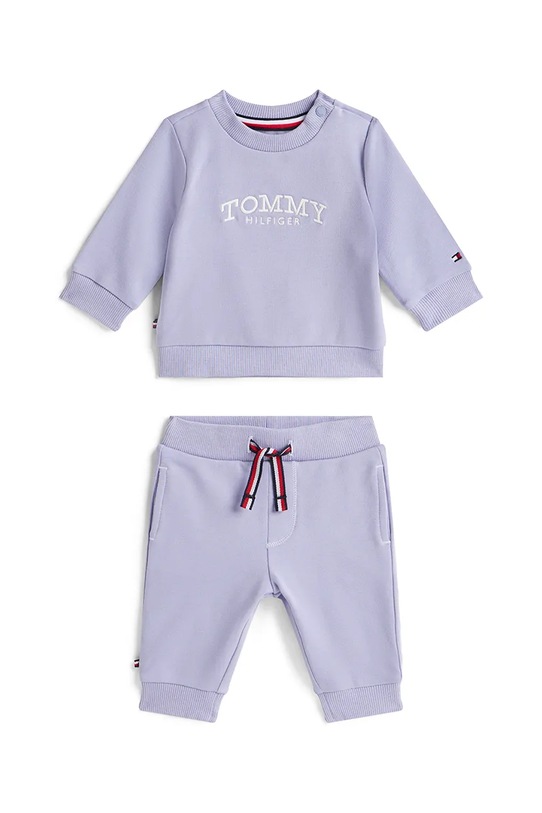 Tommy Hilfiger dres niemowlęcy wzorzyste fioletowy KN0KN02162.PPY2