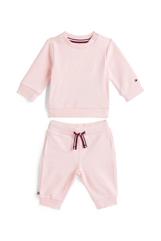 Tommy Hilfiger dres niemowlęcy wzorzyste różowy KN0KN02162.PPY2
