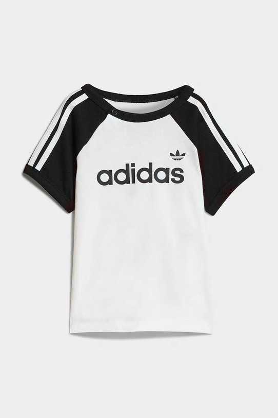 adidas Originals komplet bawełniany dziecięcy KD1055 biały SS26