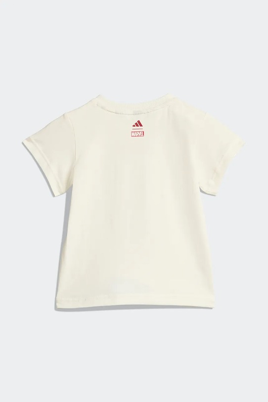 adidas komplet bawełniany niemowlęcy MRVL JZ3550 beżowy SS26