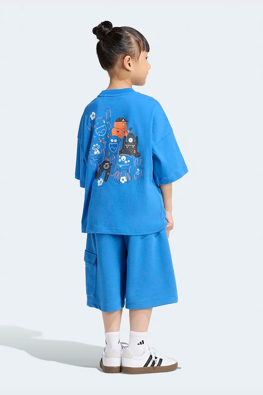 adidas komplet dziecięcy dzianina niebieski KE2663