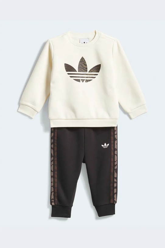 Παιδική φόρμα adidas Originals πλεκτό ύφασμα μπεζ KD5824