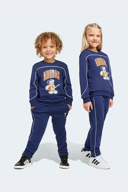 Dětská tepláková souprava adidas DISNEY potisk námořnická modř JZ3560