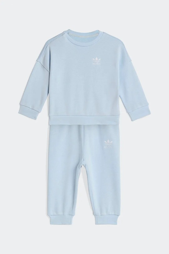 adidas Originals komplet dresowy niemowlęcy z bawełną dzianina niebieski KR2456