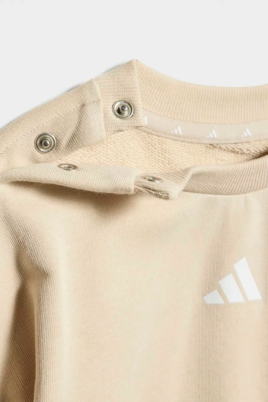 CHLAPEC Kojenecká tepláková souprava adidas KD5934 béžová