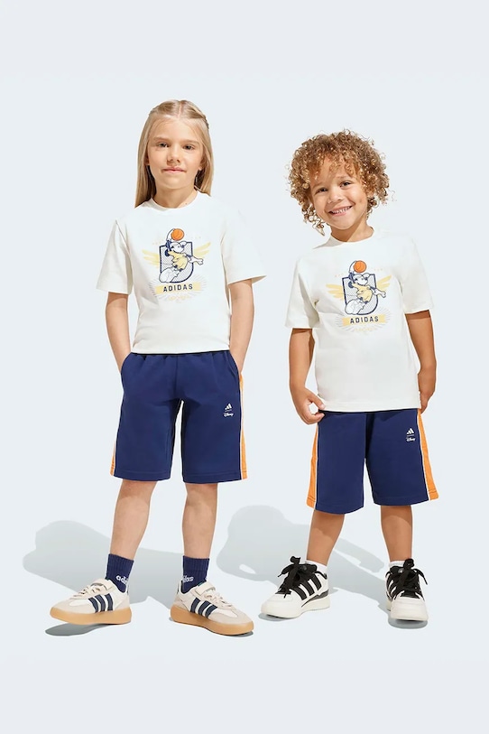 adidas komplet dziecięcy DISNEY z elastanem beżowy JZ3559
