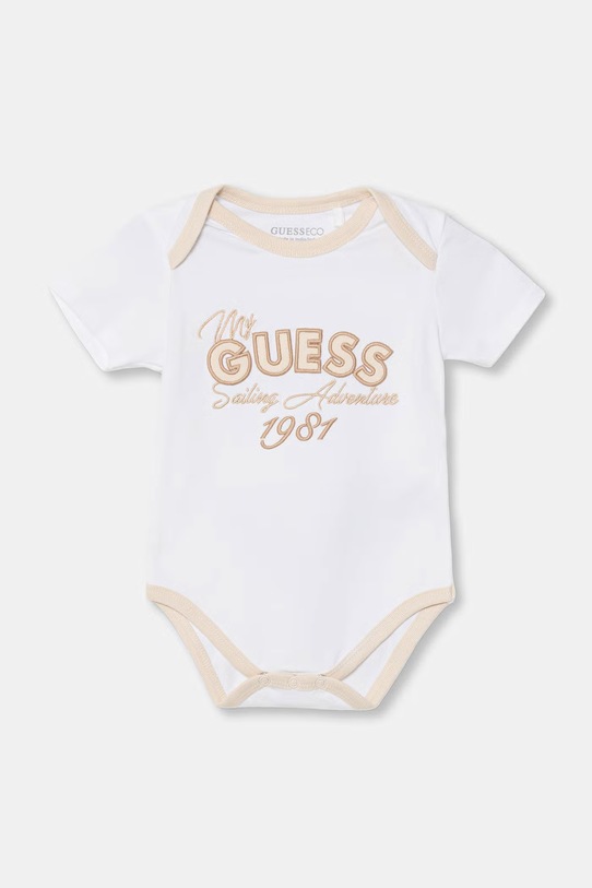 Chłopiec Guess komplet bawełniany niemowlęcy 5-pack H6RW06.K85Z1.PPY2 beżowy