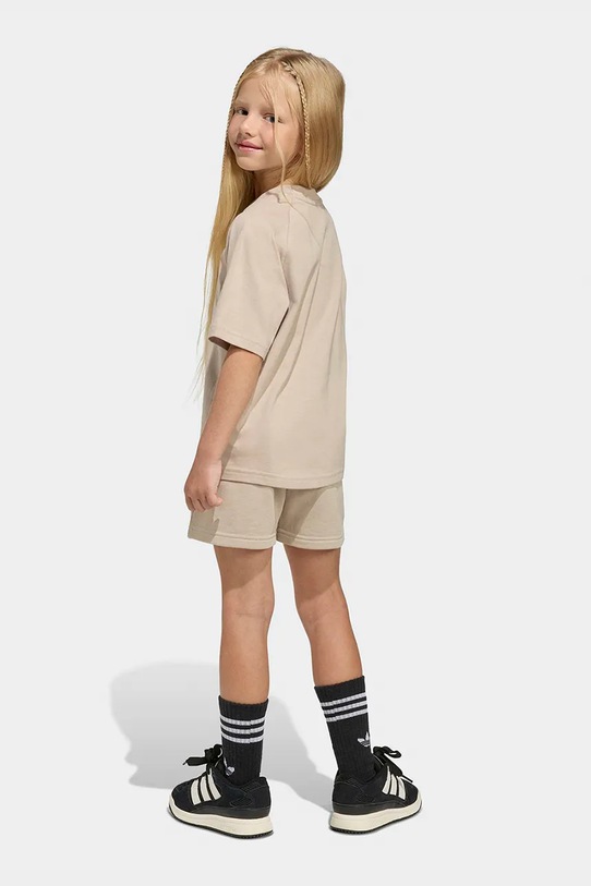 adidas Originals komplet bawełniany dziecięcy KD5764 beżowy