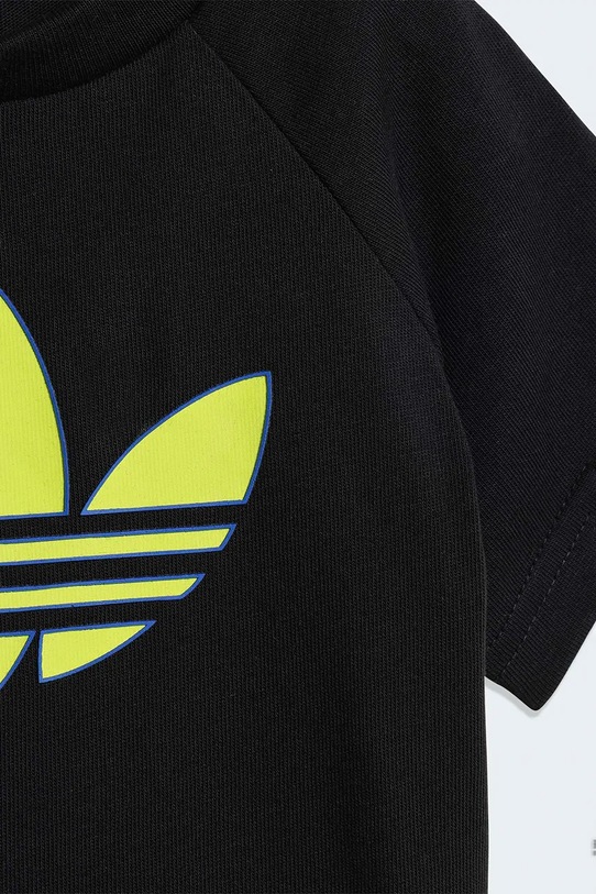 adidas Originals komplet bawełniany dziecięcy czarny KD1040