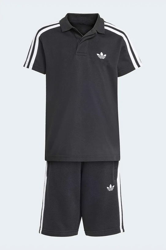 Dětská bavlněná souprava adidas Originals KD5782 černá SS26