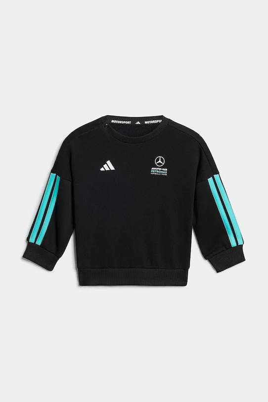 Detská bavlnená tepláková súprava adidas Performance MERCEDES KE5933 čierna SS26