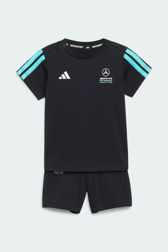 adidas Performance komplet bawełniany niemowlęcy MERCEDES aplikacja czarny KE5931