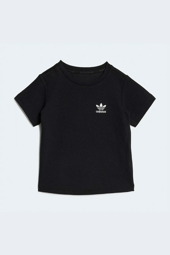 adidas Originals komplet bawełniany dziecięcy KC8040 czarny SS26