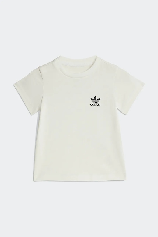 Детски памучен комплект adidas Originals KE2357 бежов SS26