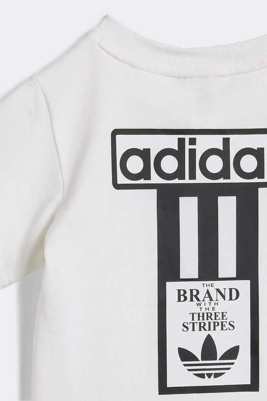 Παιδικό βαμβακερό σετ adidas Originals KD3991 μαύρο