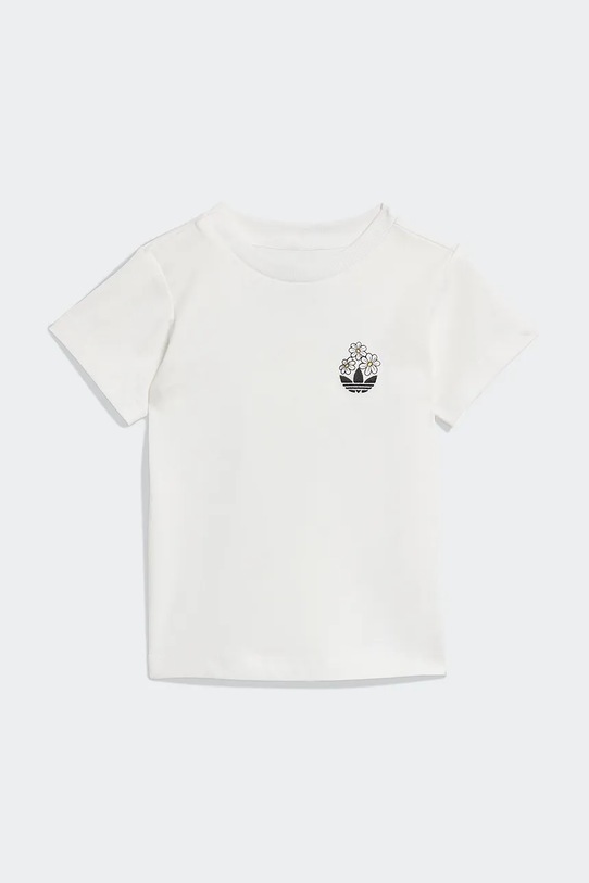 adidas Originals komplet bawełniany dziecięcy DISNEY KE0477 biały SS26