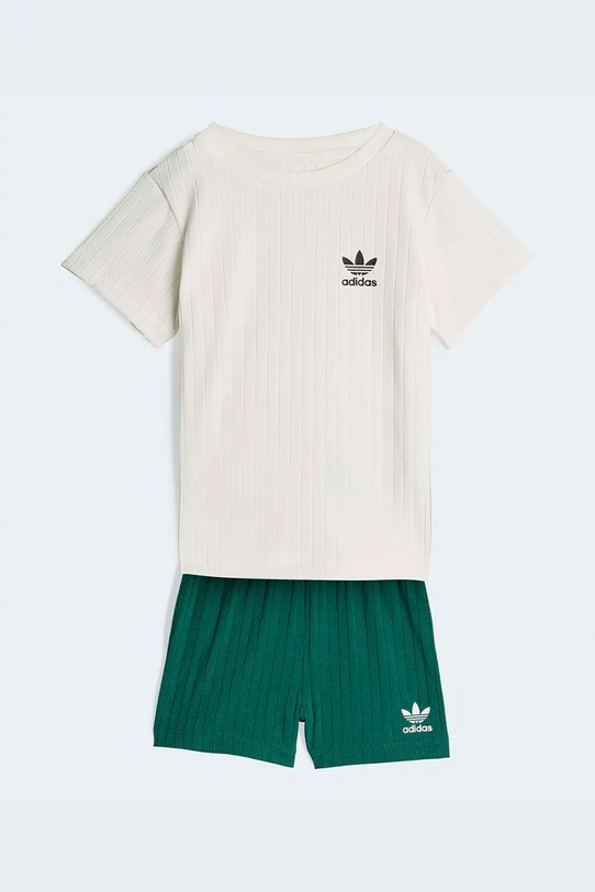 Παιδικό σετ adidas Originals πλεκτό ύφασμα πράσινο KE4986