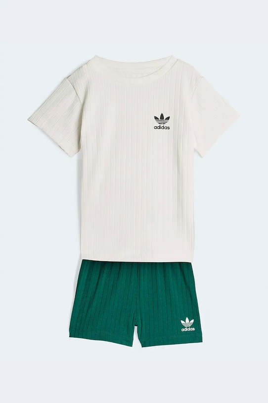 Παιδικό σετ adidas Originals πλεκτό ύφασμα πράσινο KE4986