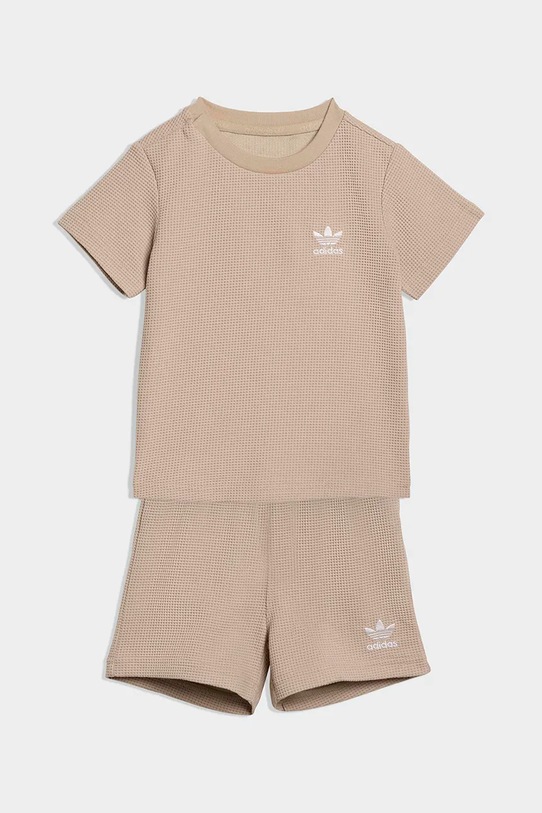 adidas Originals komplet dziecięcy dzianina beżowy KC8041