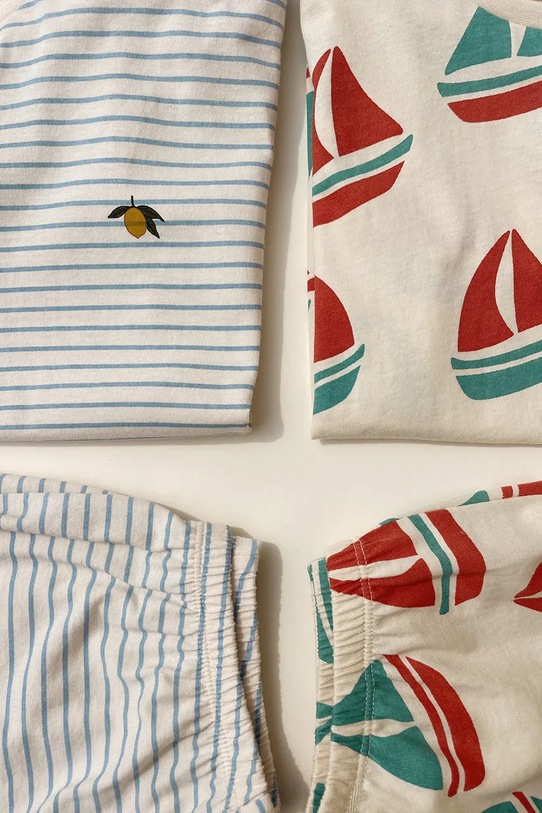 Konges Sløjd komplet bawełniany dziecięcy FAMO SET GOTS KS104805.PPY2 niebieski