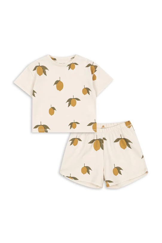 Konges Sløjd komplet dziecięcy LIN SET GOTS wzorzyste beżowy KS104934.PPY2