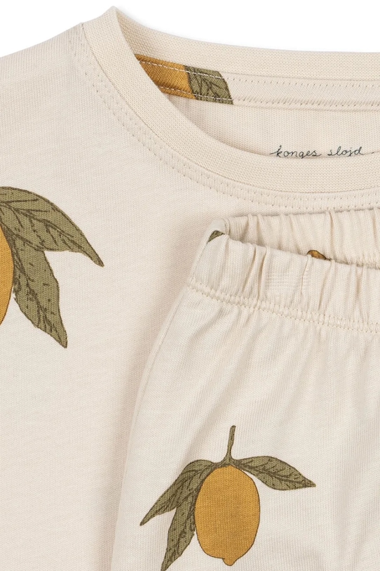 Chłopiec Konges Sløjd komplet dziecięcy LIN SET GOTS KS104934.PPY2 beżowy