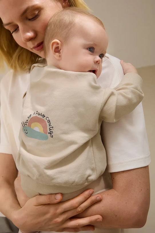 Βρεφική φόρμα Mayoral Newborn πλεκτό ύφασμα μπεζ 1898.2A.Newborn.PPY2