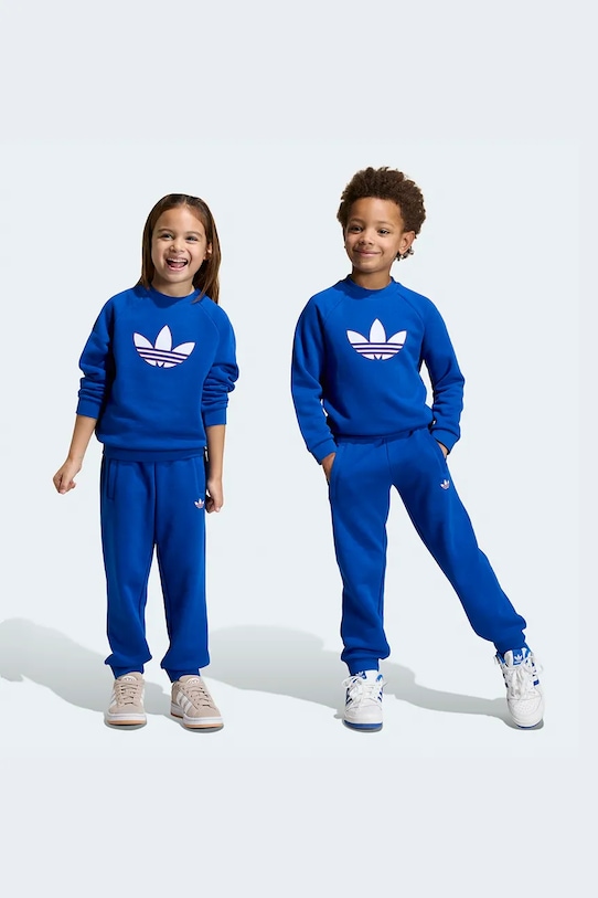 adidas Originals tepláková souprava dětská s bavlnou námořnická modř KD5769