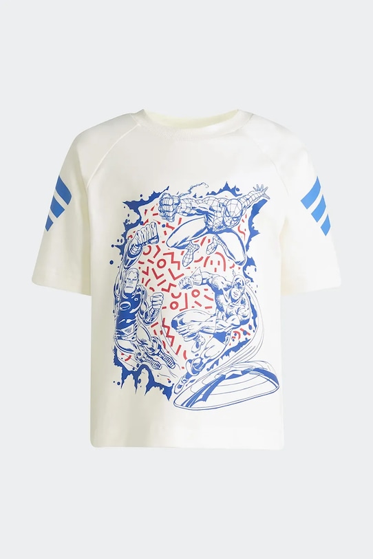 Chłopiec adidas komplet bawełniany dziecięcy Marvel JZ3573 beżowy