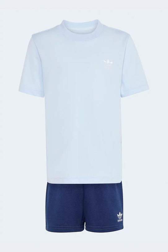 adidas Originals komplet bawełniany dziecięcy KE2341 niebieski SS26