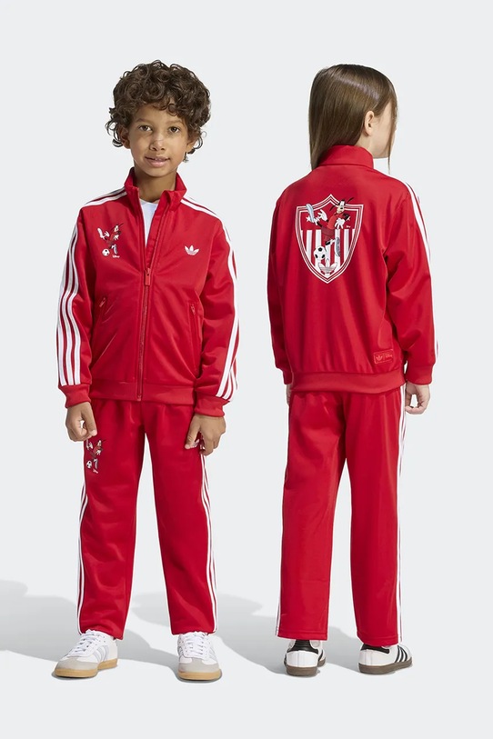 Deklice adidas Originals trenirka otroška DISNEY KE3880 rdeča