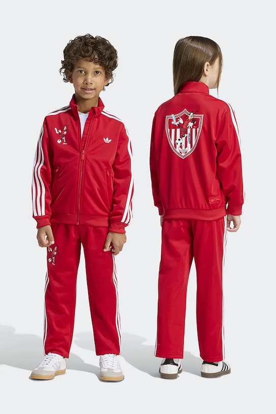 Deklice adidas Originals trenirka otroška DISNEY KE3880 rdeča