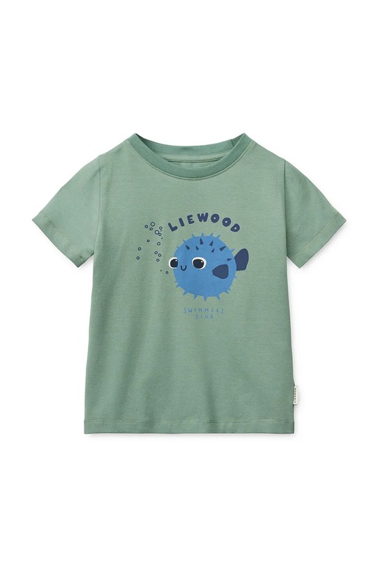 Liewood denná súprava detská bavlnená s elastanom Ilford Placement Set LW20729.PPY2 zelená SS26