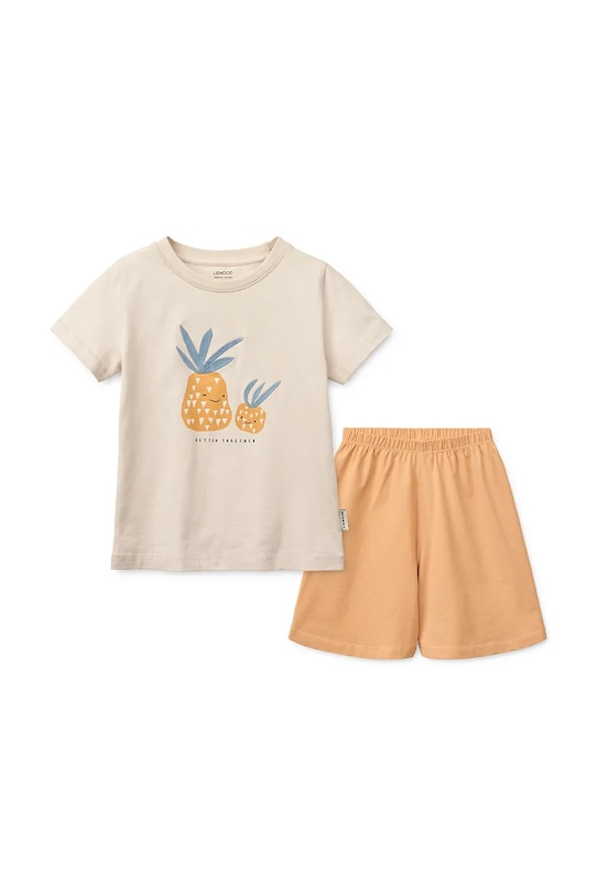 Liewood set quotidiano per bambini in cotone con elastan Ilford Placement Set LW20729.PPY2 giallo SS26