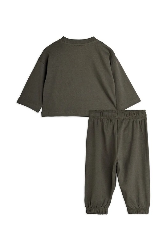 Mini Rodini dres niemowlęcy bawełniany Alien travel 26240113 brązowy SS26