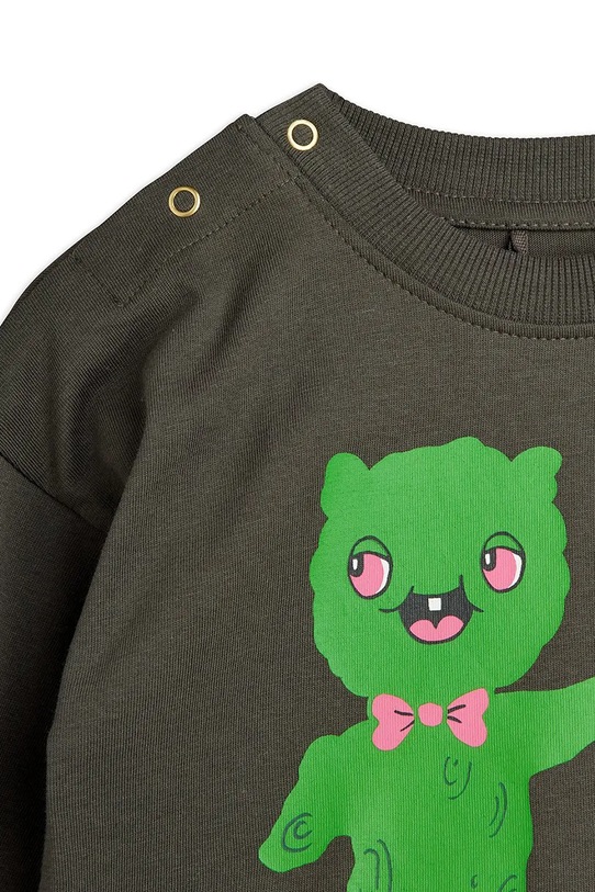 Chłopiec Mini Rodini dres niemowlęcy bawełniany Alien travel 26240113 brązowy