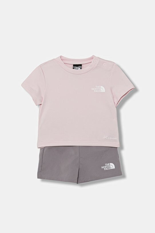 The North Face komplet codzienny niemowlęcy BABY 24/7 SET różowy NF0A8FYRMC11
