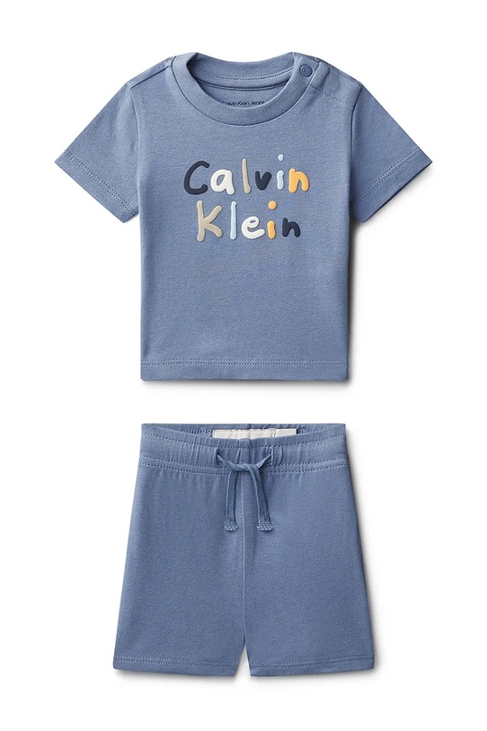 Calvin Klein Jeans souprava kojenecká bavlněná modrá LVCKSJI11B.PPY2