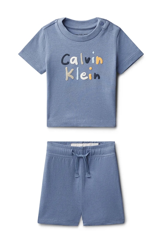 Calvin Klein Jeans souprava kojenecká bavlněná modrá LVCKSJI11B.PPY2