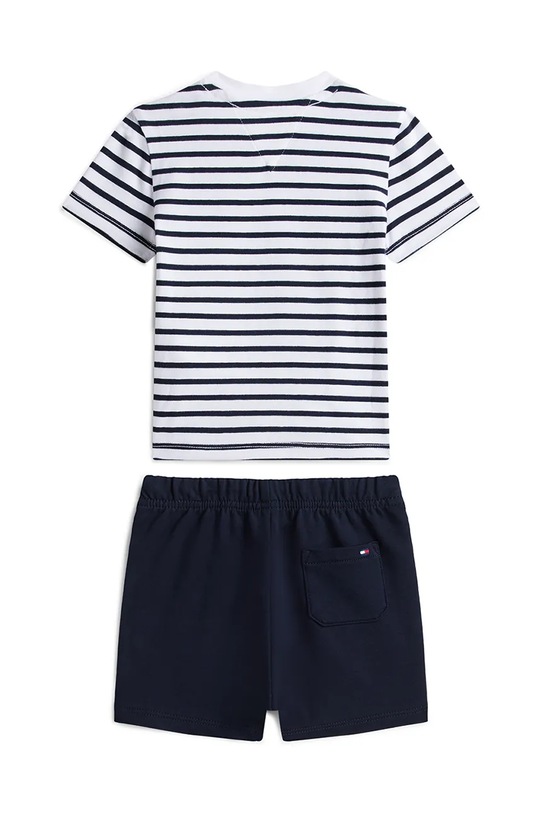 Tommy Hilfiger komplet codzienny dziecięcy bawełniany KN0KN02379.PPY2 granatowy SS26