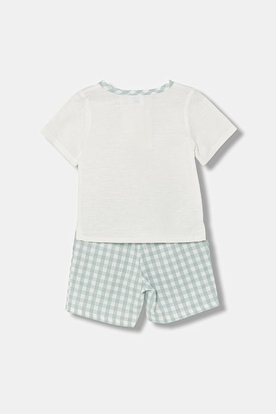 Παιδικό σετ με πρόσμιξη λινού Jamiks FROLO FROLO.Komplet.JLI011.K τιρκουάζ SS26