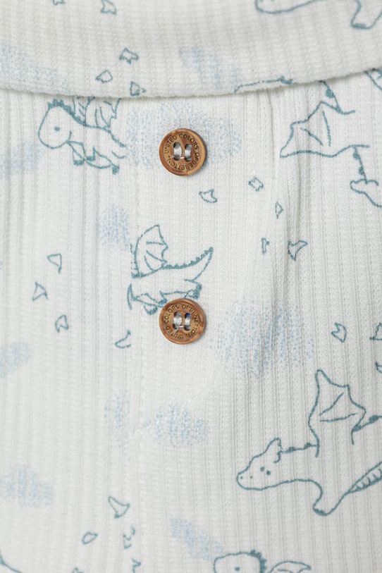 United Colors of Benetton komplet niemowlęcy bawełniany z elastanem 366PAK01P.W.Stagionale niebieski