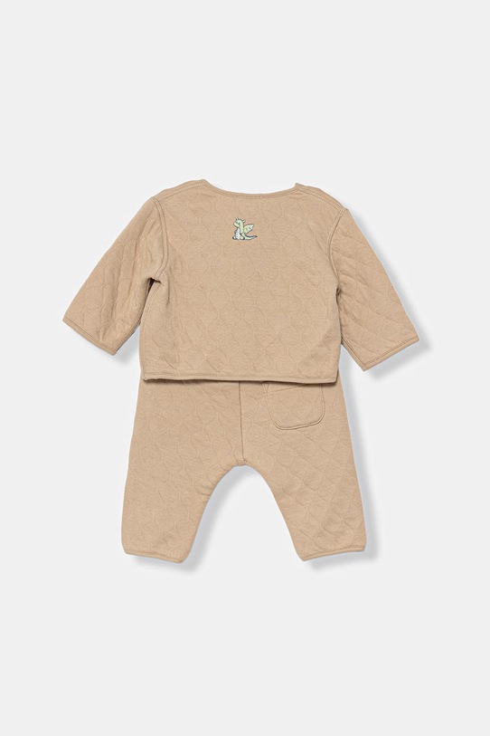 United Colors of Benetton komplet codzienny dziecięcy z bawełną 3TPMAK01M.W.Stagionale beżowy SS26