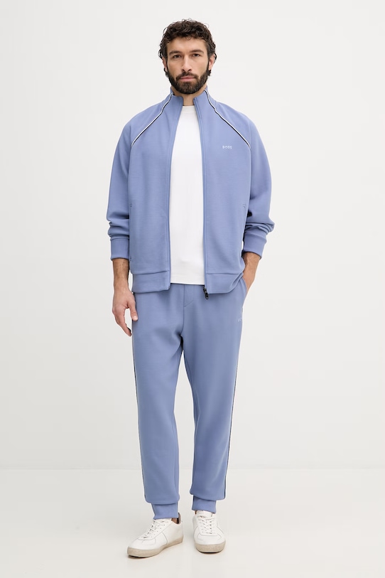 BOSS Green спортивний костюм чоловічий з бавовною SW_Tracksuit Set блакитний 50555906